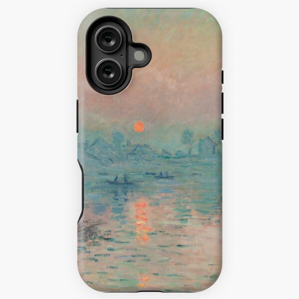 Item preview, Monet Sunset sunset French impressionist painting designed and sold by antiqueart.
