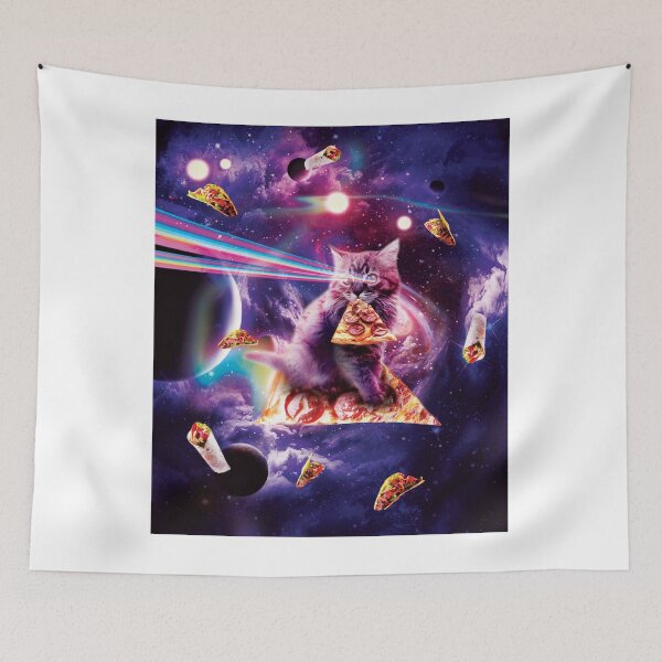 Item preview, Outer Space Pizza Cat - Rainbow Laser, Taco, Burrito designed and sold by SkylerJHill.