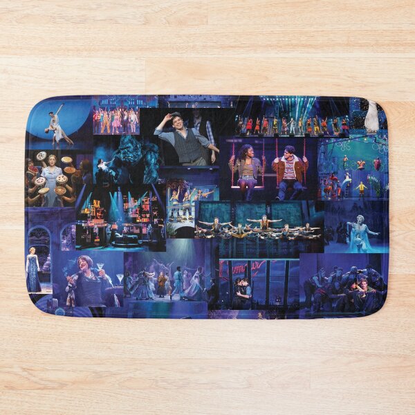 Item preview, Blue Broadway Show Collage designed and sold by broadwaycantdie.