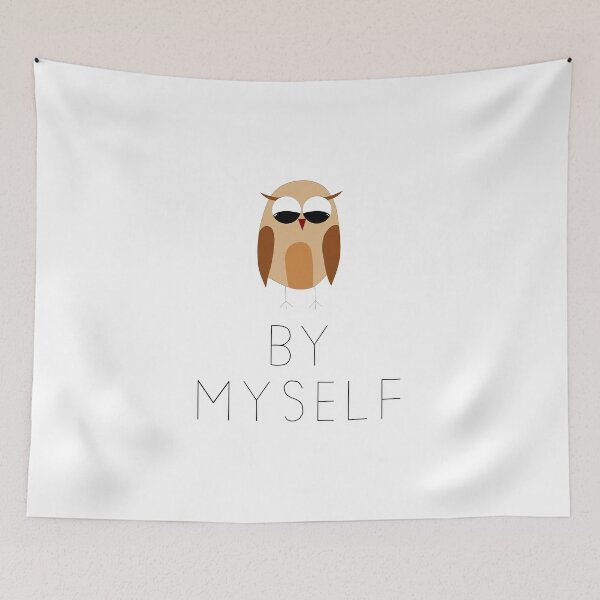 Item preview, Owl By Myself designed and sold by punderfullife.