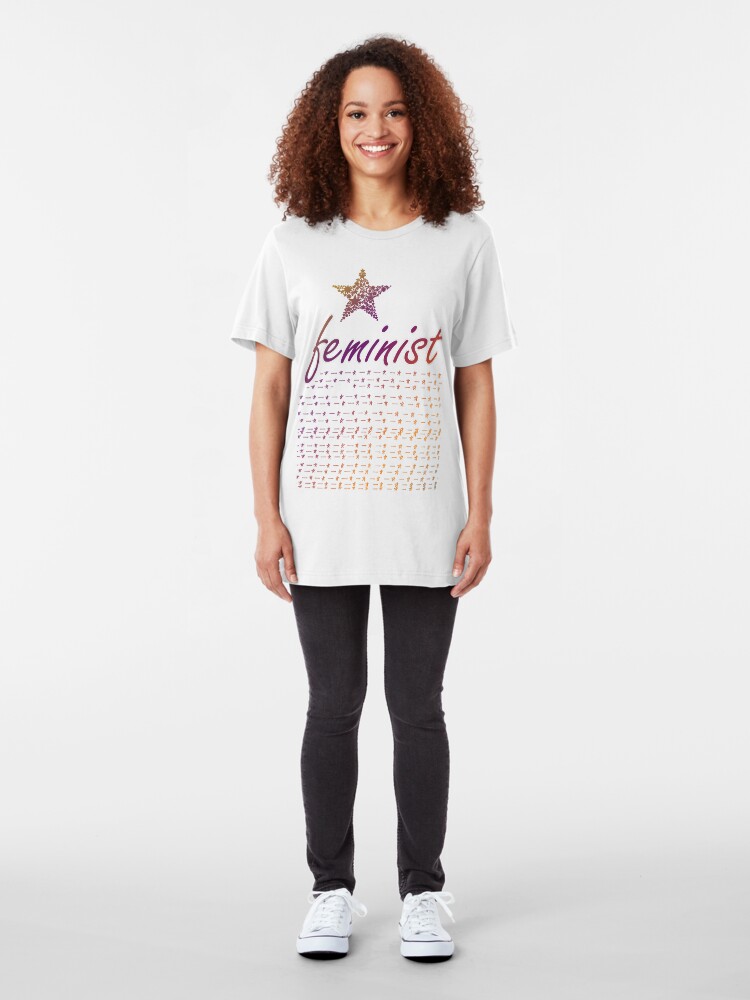 Alternate view of Feminist Star Slim Fit T-Shirt