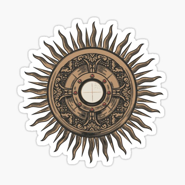 Monstrance with the Blessed Sacrament Sticker