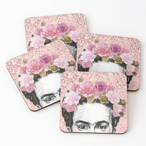 Frida in rose Coasters (Set of 4)