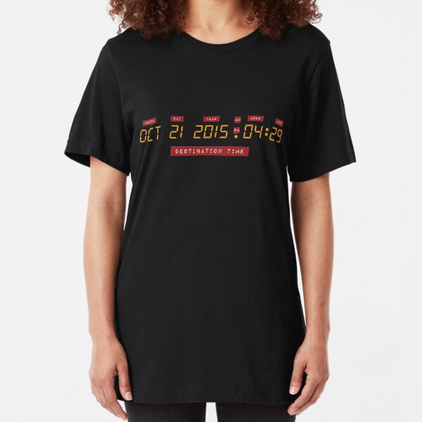 *Officially Licensed* Back to the Future Oct 21, 2015 4:29 DeLorean Numbers Slim Fit T-Shirt