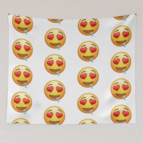 Item preview, heart eyes drool emoji designed and sold by cam-michaud.