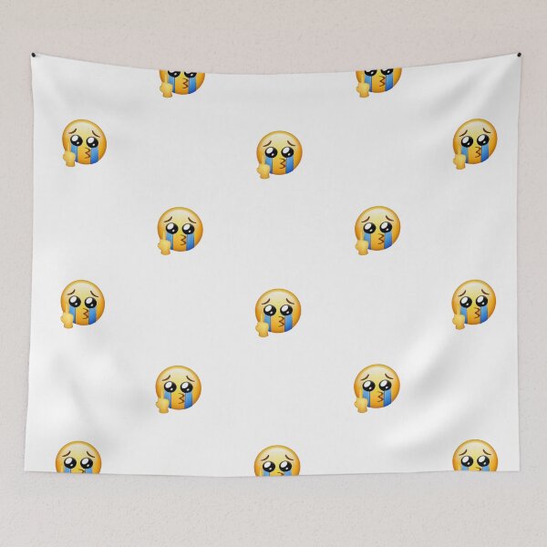 Item preview, upset crying face emoji  designed and sold by cam-michaud.