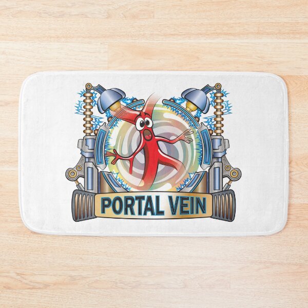 Item preview, Portal Vein Teleporter Cartoon - Funny Anatomy Series designed and sold by Zit-Zat-Zot.