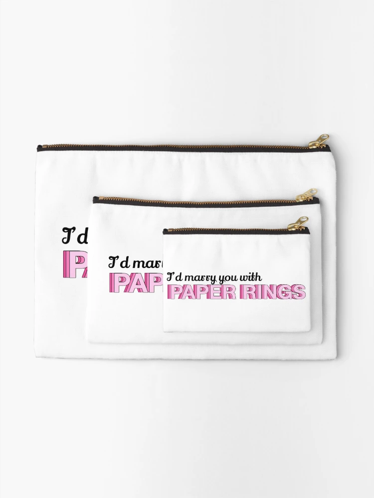 Thumbnail 2 of 4, Zipper Pouch, Paper Rings Sticker designed and sold by Hallie Walker.