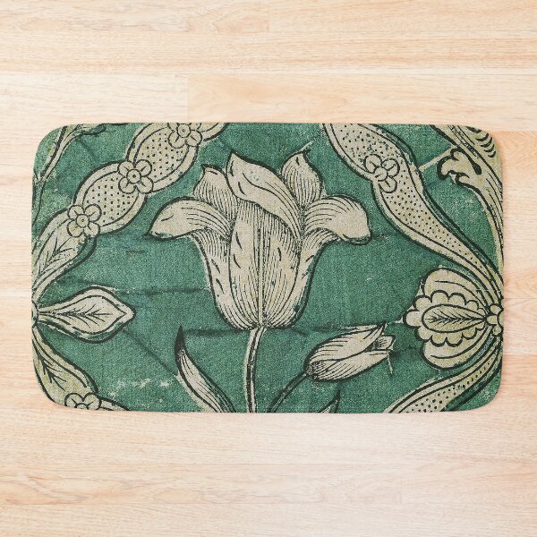 Item preview, Antique French Floral Block Print  designed and sold by FuzzyHoney.