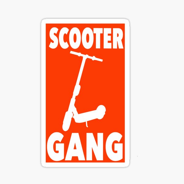 Scooter Gang Sticker