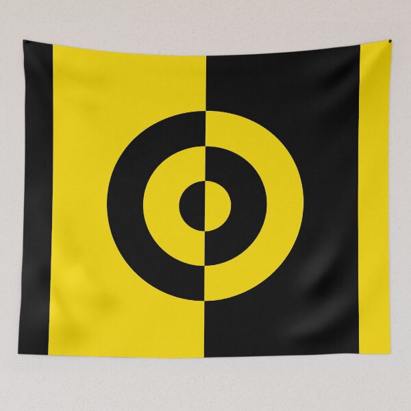 Item preview, Yellow & Black Mod Target designed and sold by NobodysHero.