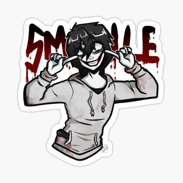 Creepypasta Jeff The Killer Stickers Redbubble