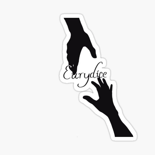 Eurydice Hands Touching Sticker