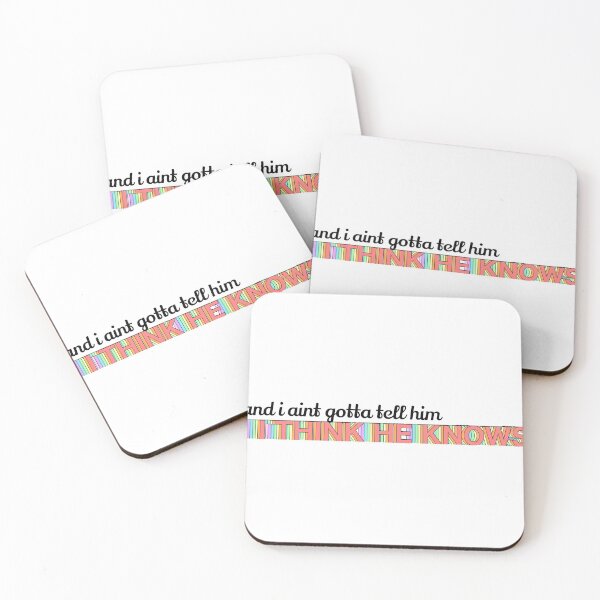 Item preview, I Think He Knows Sticker designed and sold by Hallie Walker.