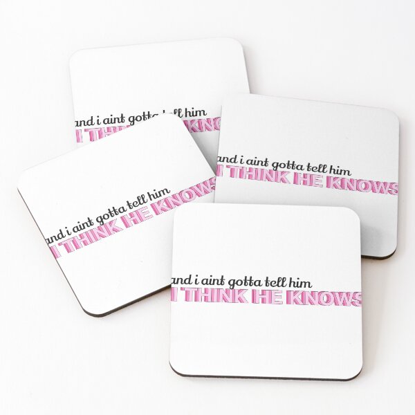 Item preview, I Think He Knows Sticker designed and sold by Hallie Walker.