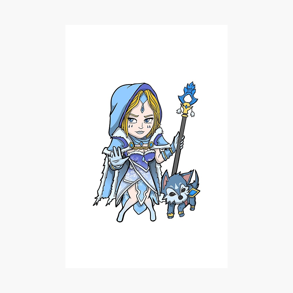 Crystal Maiden Dota 2 Poster By Gaminggoodies Redbubble