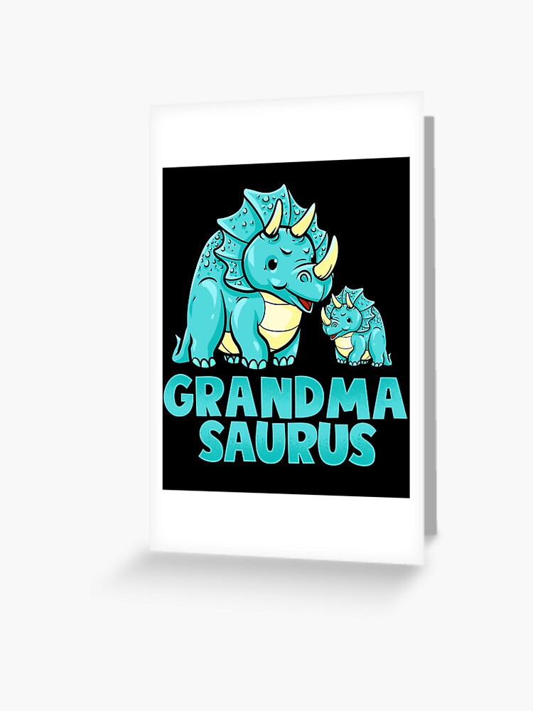 Funny Grandma Birthday Card Grandmasaurus Birthday Card 