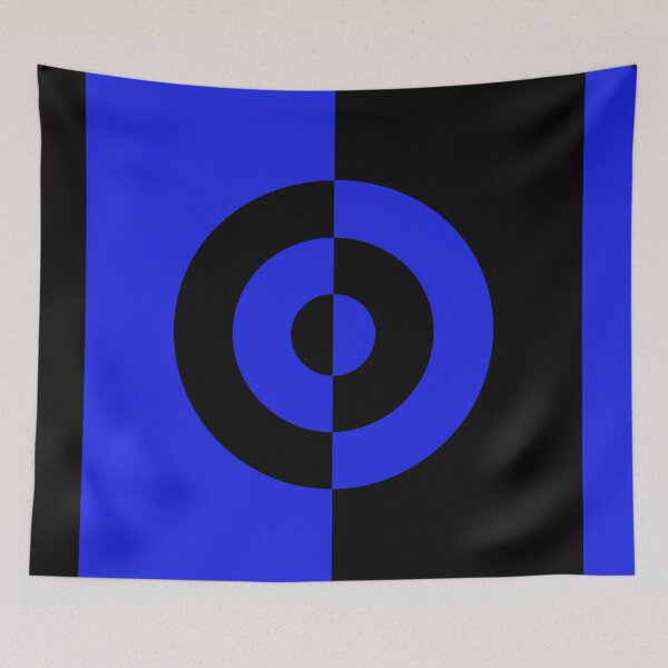 Item preview, Black & Blue Rock n' Roll Target designed and sold by NobodysHero.