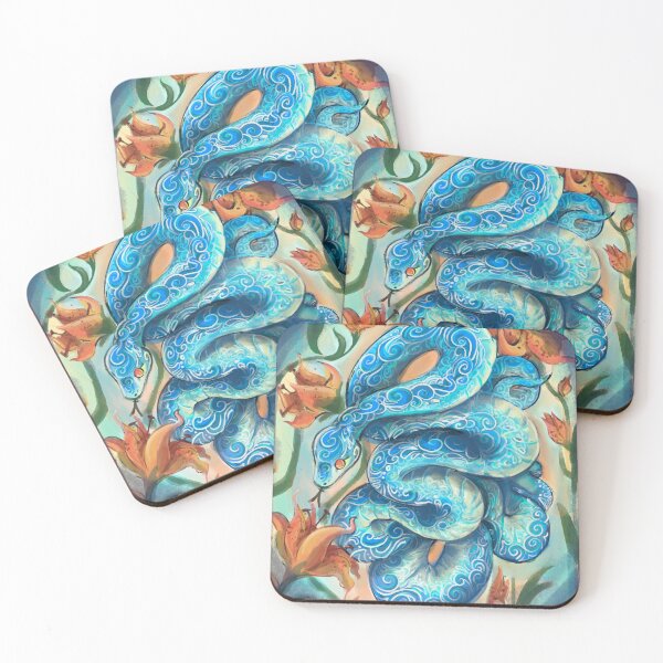 Item preview, Blue Viper & Tiger Lillies designed and sold by RobainaDesigns.