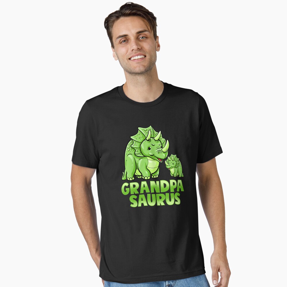 Grandpa Saurus Funny Grandpasaurus Dinosaur Essential T-Shirt