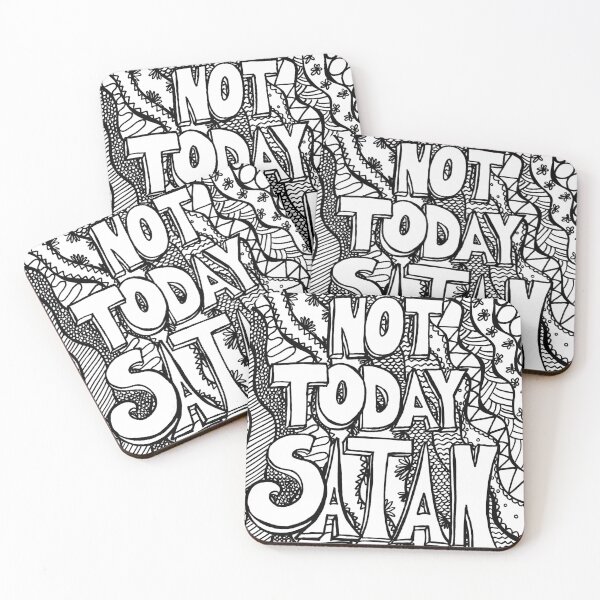 Item preview, Not Today Satan. Not today. designed and sold by SoulMama1970.