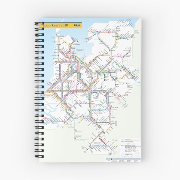Item preview, Spoorkaart Nederland designed and sold by ProAdmin.