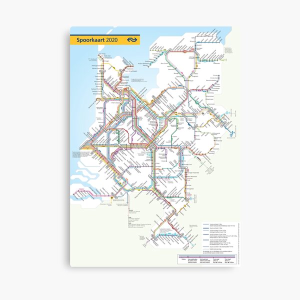 Item preview, Spoorkaart Nederland designed and sold by ProAdmin.