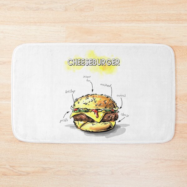 Item preview, CHEESEBURGER ON A SESAME SEED BUN designed and sold by xposedbydesign.