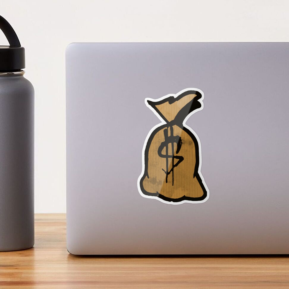 Money bag Stickers - Free business Stickers