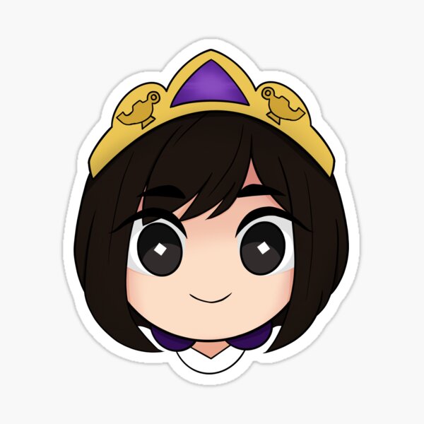 Senior Princess Chibi Head Sticker