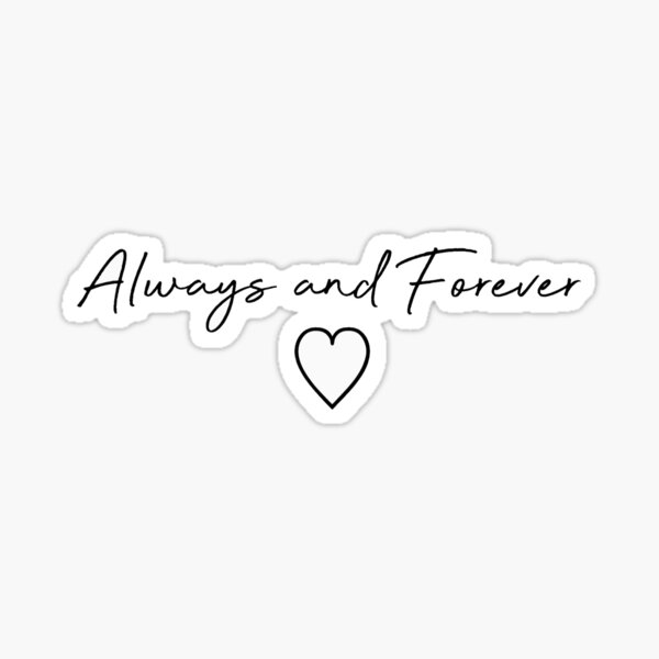 Always & Forever Wedding Stickers - Clear Sheet