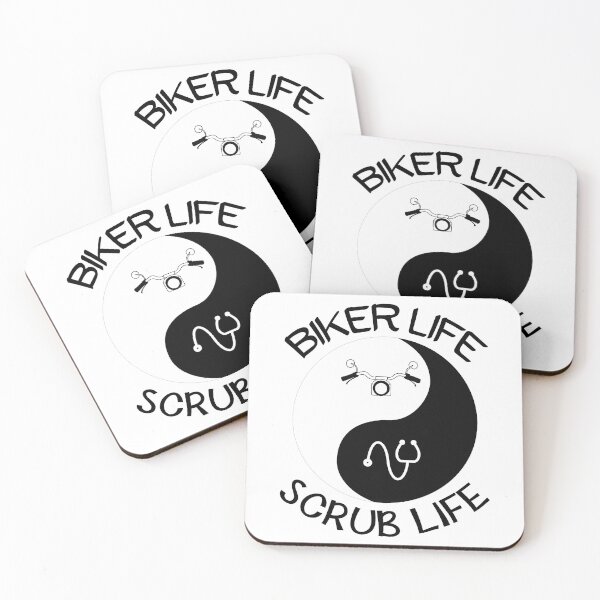 Item preview, Biker Life + Scrub Life = Zen designed and sold by Asphalt-RN.