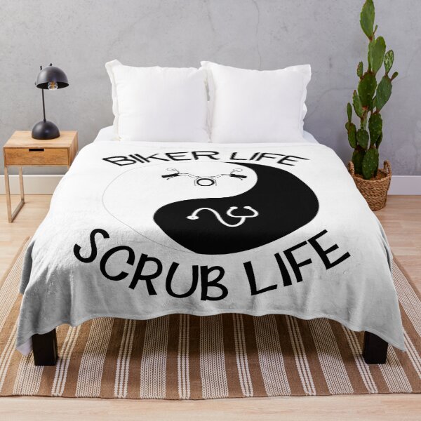 Item preview, Biker Life + Scrub Life = Zen designed and sold by Asphalt-RN.