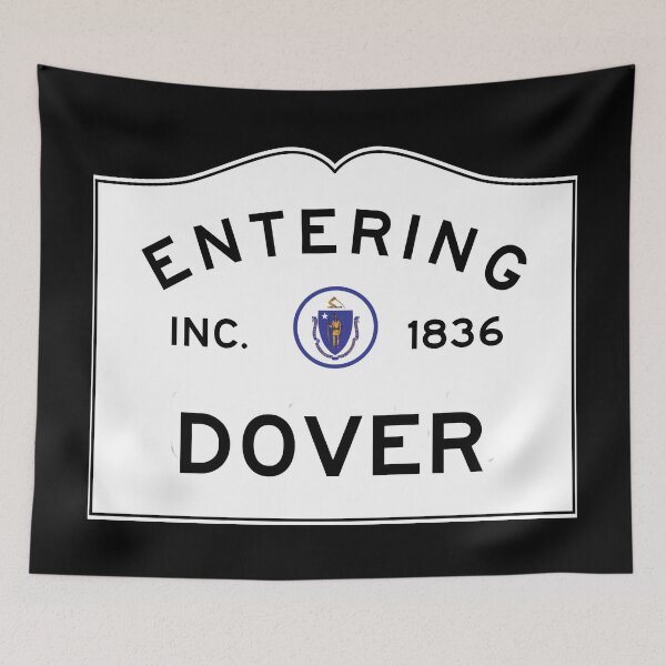 Item preview, Entering Dover Massachusetts - Commonwealth of Massachusetts Road Sign  designed and sold by NewNomads.