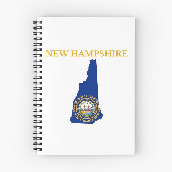Item preview, New Hampshire Flag Map designed and sold by marosharaf.