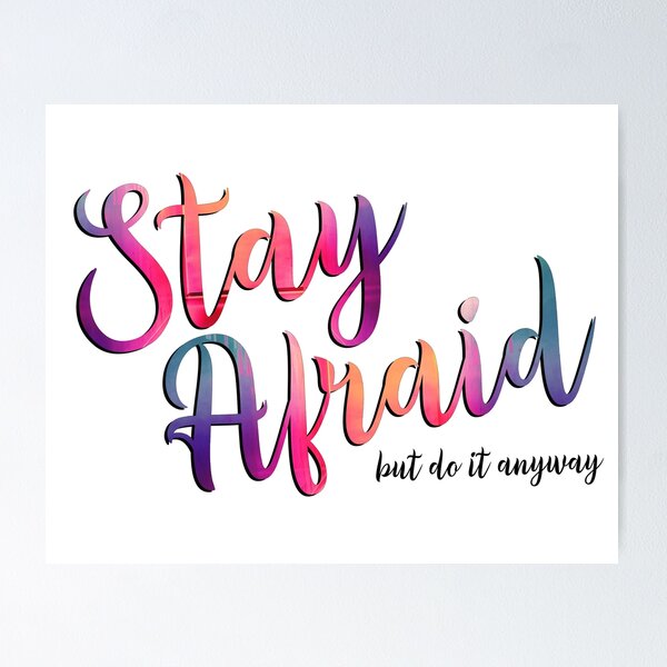 Item preview, Carrie Fisher Quote - Stay Afraid Do it Anyway designed and sold by baranskini.