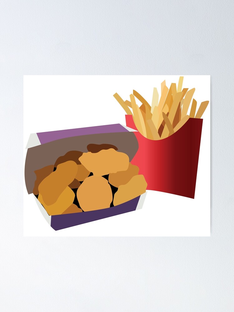 Chicken Nuggets Purse Nuggets and Fries Handbag Fake Food 