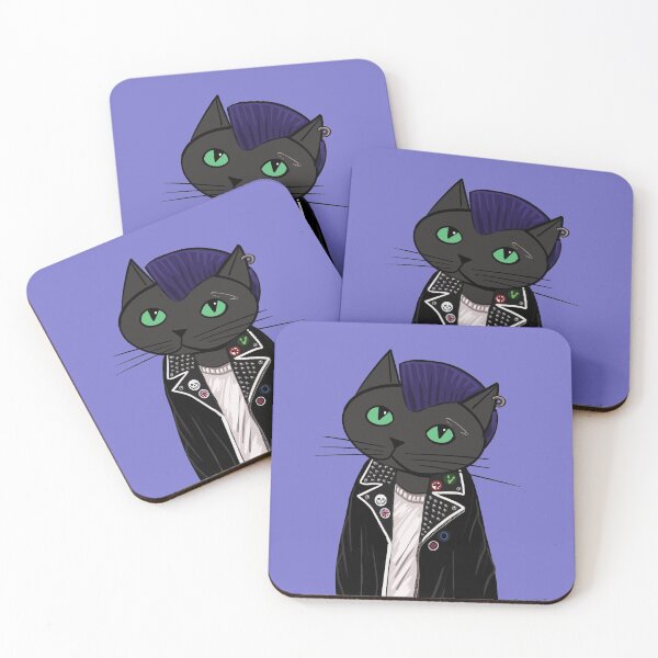 Item preview, Punk Cat  designed and sold by MuertoCupcake.