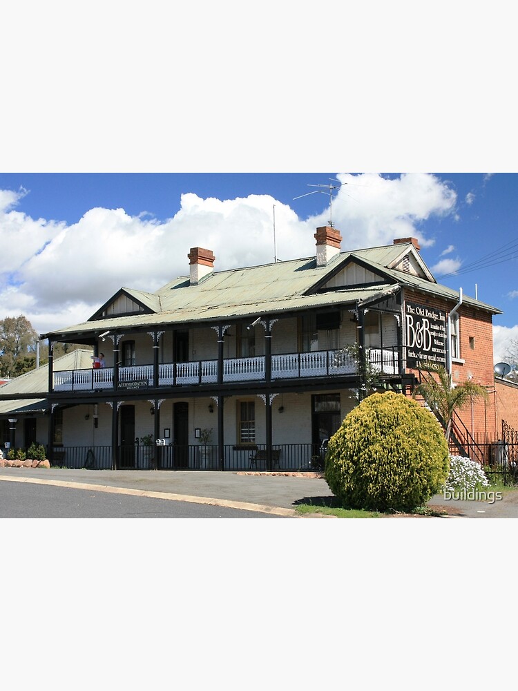 "The Old Bridge Inn, Gundagai" Poster by buildings Redbubble