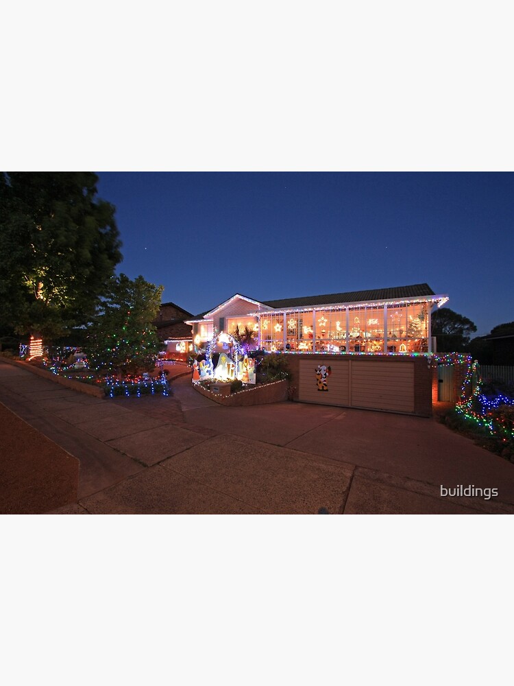 "Christmas Lights, Duffy ACT" Canvas Print for Sale by buildings