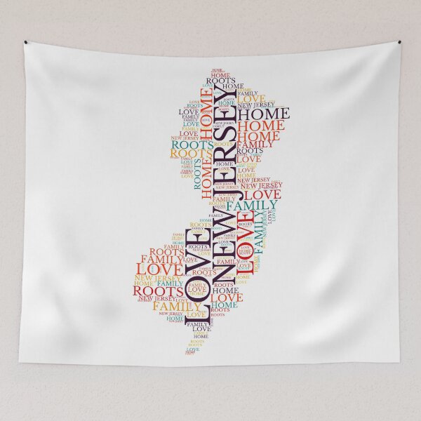 Item preview, New Jersey Home, Love, Roots and Family Map designed and sold by marosharaf.
