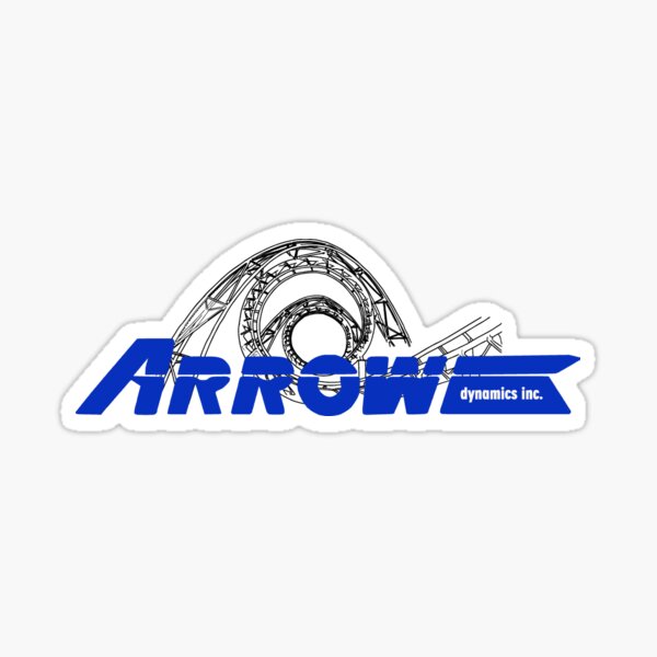 Arrow Dynamics Corkscrew Design Sticker