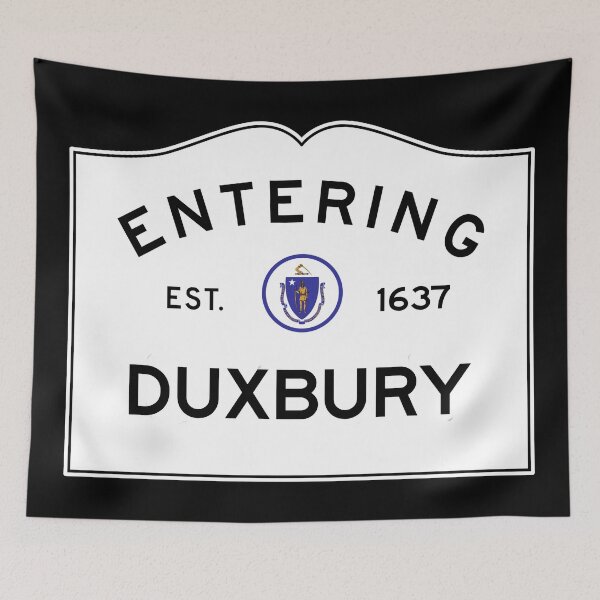 Item preview, Entering Duxbury - Commonwealth of Massachusetts Road Sign designed and sold by NewNomads.