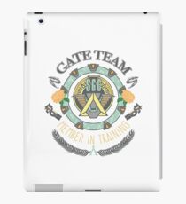 SG1 Gate Team Member In Training Colour With Gate Symbols iPad Case/Skin
