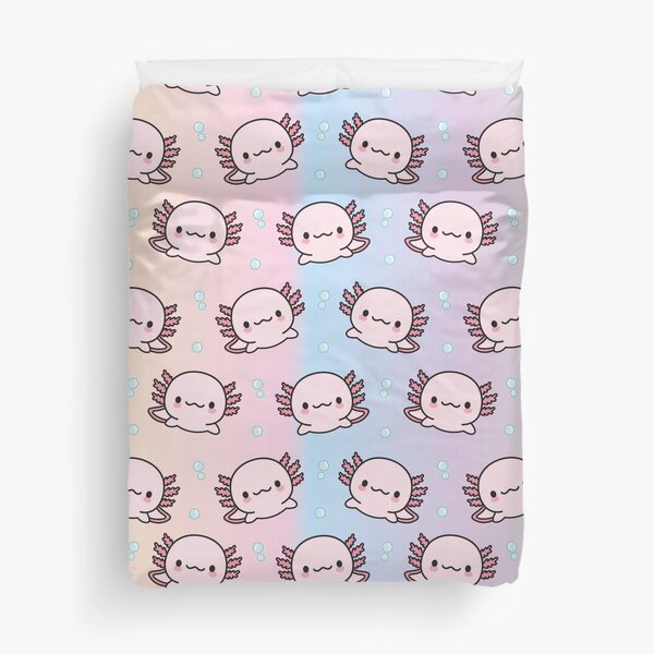 Cute Axolotl Duvet Cover