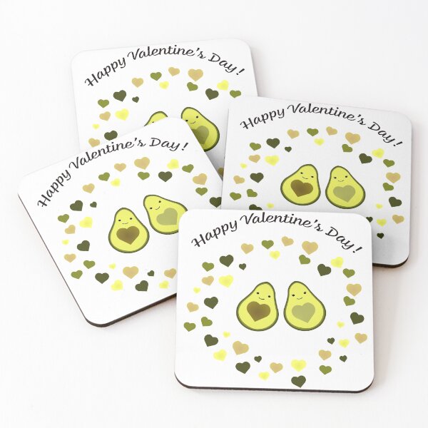 Item preview, Avocado Love Happy Valentine's Day designed and sold by Hedgie Designs.