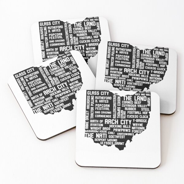 Item preview, Ohio map word cloud funny tourist souvenir gift idea designed and sold by billyperks.