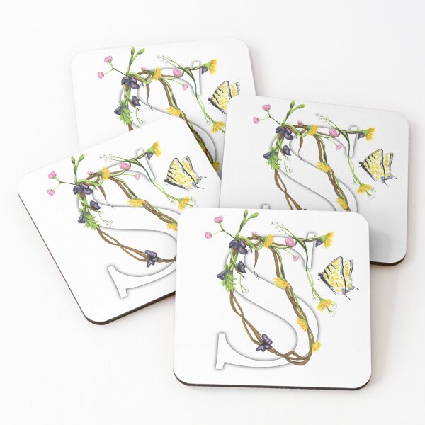 Item preview, S - floral wreath designed and sold by Kathleen Bruce Illustration.