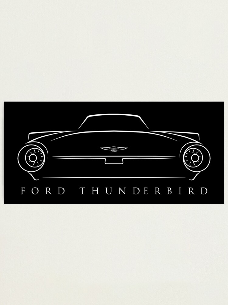 1963 Ford Thunderbird - Bullet bird Photographic Print for Sale by mal-photography