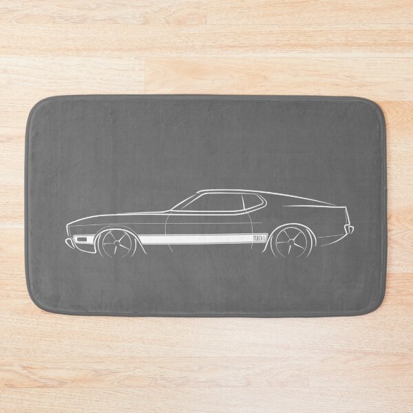 Item preview, 1973 Ford Mustang Mach 1 - profile stencil, white designed and sold by mal-photography.